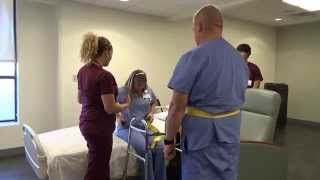 Physical Therapy Transfer Training  How To Transfer From Wheelchair To Bed [upl. by Caplan884]