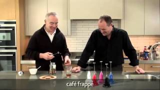 How to make a frappé coffee using an aerolatte milk frother [upl. by Saihtam]