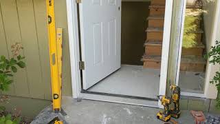 Jeld Wen Front Door Installation  Really crappy products and craftsmanship PART 1 [upl. by Arza411]