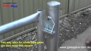 Gate Latch 2 way for round pipe and square [upl. by Maxwell]