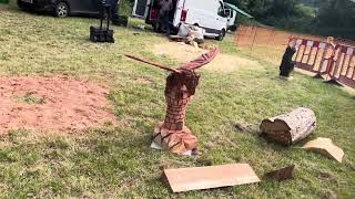 A fabulous range of wooden sculpture at Caerleon festival 2024 [upl. by Schaab]