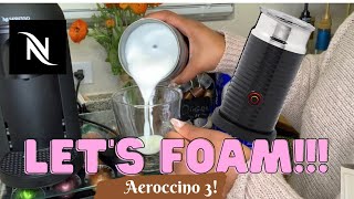 How To Foam Milk With Aeroccino 3 Make Coffee With Foam Tips amp Tricks  Easy Foamed Latte Recipe [upl. by Eiderf773]