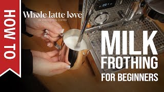 How To Milk Frothing for Beginners 5 Tips [upl. by Annodas]